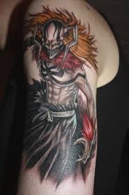 Wonderful Evil Anime Tattoo On Half Sleeve Anime Tattoos Bleach Tattoo Naruto Tattoo