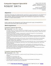 computer support specialist resume