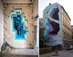 New Murals By 1010 Expose Hidden Portals Of Color In Walls And Buildings Street Art Street Art Graffiti Street Artists