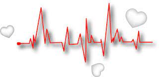 Heart Pulse Euclidean Rate Vector Decorate Line Clip Art Line Images Line Clipart