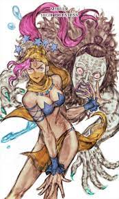 midler and high priestess (jojo no kimyou na bouken and 1 more) drawn by  gap_(pdmng) | Danbooru