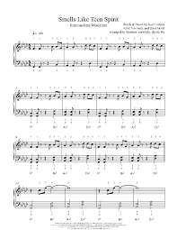 как играть на гитаре Nirvana Smells Like Teen Spirit Nirvana Smells Like Teen Spirit Piano Cover Noty Dlya Fortepiano Skachat