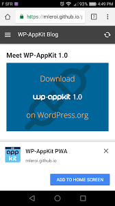 While you're at it, there are many github repo that you can check as a reference for your app. Progressive Web Apps Support Coming To Wp Appkit