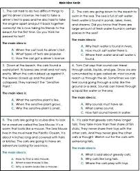 Main Idea Worksheets 3rd Grade 1 Main Idea Worksheet Main Idea Third Grade 2nd Grade Reading Comprehension