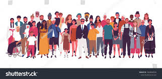 Diverse Multiracial And Multicultural Group Of People Isolated On White Background Happy Old And Young Men Wo Cartoons Vector Multiracial Royalty Free Images