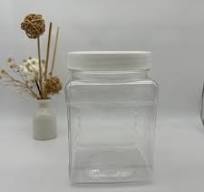 15g Red square Wholesale Nail Gel High Quality Cosmetics Plastic Jar with  Handle Lid