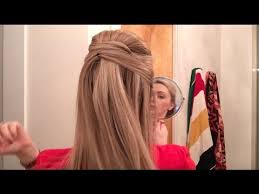 Silver bobby pins not only hold the hair securely, but also the center part of this long purple ranged hair is accented by a simple design of larger bobby pins. Half Up Do With Hidden Bobby Pins Youtube