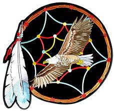 Eagle Feathers Native Indian Dream Catcher Biker Patch Indian Dream Catcher Biker Back Patches Indian Motorcycle