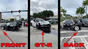 Two men were killed in a crash of a tesla model s in texas. Tesla Model X Ripped Apart By Red Light Running Nissan Gt R Grand Tour Nation