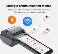Handheld PDA Android 12.0 Bluetooth Wifi 2D Barcode Scanner NFC Build In  80MM Receipt Printer For Supermarket Label Printing - AliExpress
