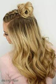 Mohawk Braid Half Up Dutch Braid Messy Bun Braided Hairstyles Girly Hairstyles Cornrow Hairstyles