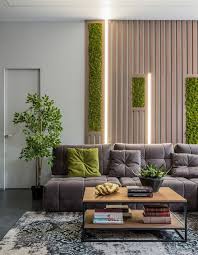 Living purple olive teal sofa spaces regal walls grey yellow soothing colour sophisticated dark mauve decorating schemes plum gray idea. Fabulous Moss Wall Art Can Change The Look Of A Room Forest Homes Interior Wall Design Green Wall Design Living Room Wall Designs