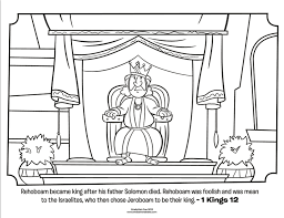 Free coloring page god is our refuge mother bird from tiny truths wonder and wisdom. King Solomon Coloring Page Coloring Home