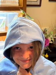 She moulted, thankfully kept the pink.