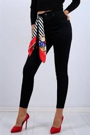 Duz Siyah Bayan Likrali Kot Pantolon 9384b Siyah Pantolon Moda Stilleri Kadin Giyim