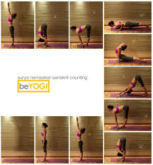 Surya Namaskar Sanskrit Counting Yoga Surya Namaskar Yoga Poses Yoga Pilates