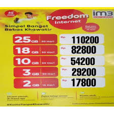 Beli paket yang paling sesuai pilih berbagai paket menarik berdasarkan kebutuhanmu: Injek Paket Internet Indosat Freedom 2 Gb 3 Gb 10 Gb 18 Gb Shopee Indonesia