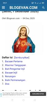 Daftar isi bacaan i : Ruang Katolik For Android Apk Download