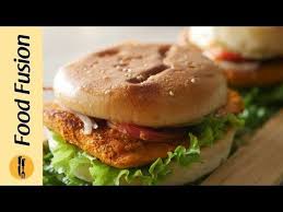 Chicken Tikka Bun Kabab Recipe By Food Fusion Youtube In 2020 Bun Kabab Recipe Food Chicken Tikka