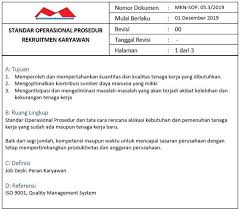 Dibanding dengan anda mengikuti pelatihan hrd/sdm yang menghabiskan uang jutaan bahkan puluhan juta juta rupiah. 4 Contoh Sop Hrd Sdm Personalia Dan Cara Membuat