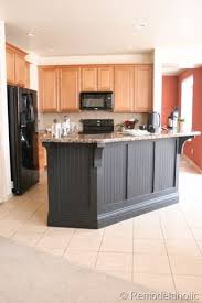 kitchen island makeover with corbels