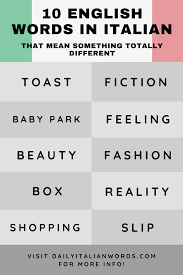 Pin On Italian Words And Meanings
