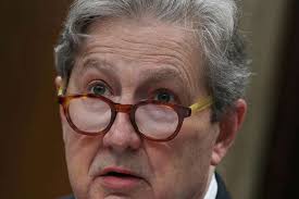 United States Senator John Neely Kennedy walks through the Senate Subway at  the United States
