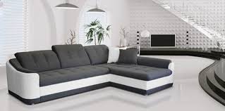 Le canapé d'angle existe en plusieurs versions : Canape D Angle Convertible A Droite Bray Pu Blanc Gris