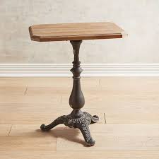 Inspired By The Charming Bistro Tables Found Throughout France Our Version Features An Ornate Antique Style Base Of Dark Cast Table Home Accents Bistro Table
