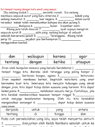Latihan Kata Sendi Nama Tahun 6