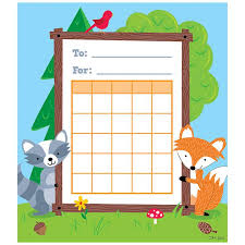 woodland friends student incentive chart ctp1724