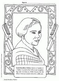 Although people in the early 1600s were apparently fond of coloring in the illustrations that were included along with a popular volume of poetry, the real precursors to modern coloring books were typically. Madam Cj Walker Coloring Page Coloring Home