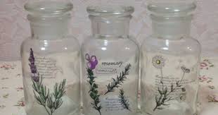 セリア 新柄 ハーブガーデンの転写シール 転写シール シール 手作り インテリア ボトル