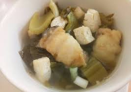 Sayur asem jakarta mempunyai cita rasa pedas, asam, dan segar. Resep Sup Ikan Kuah Sayur Asin Yang Enak
