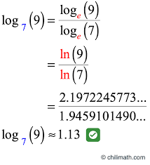 Change Of Base Formula Or Rule Chilimath