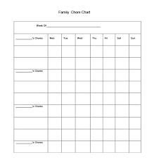 free printable chore chart templates blank template daily