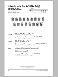 Is You Is Or Is You Ain T Ma Baby By Louis Jordan Guitar Chords Lyrics Guitar Instructor