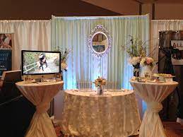 Pretty Wedding Booth At The Premiere Bridal Show Wedding Show Booth Bridal Show Booths Wedding Expo Booth Trending ideas to showcase wedding hashtags. wedding show booth bridal show booths
