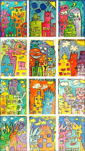 James Rizzi Art Lesson Elementary Art Elementary Art Projects Art Lessons For Kids
