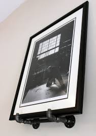 Black Iron Industrial Wall Art Frame Easel Stand Hanger