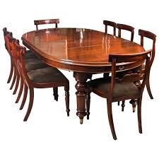 Antique Victorian Oval Dining Table 19th Century And 8 Bar Back Dining Chairs Dining Table Oval Table Dining Mahogany Dining Table