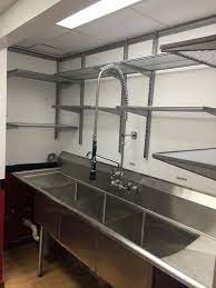 Our commercial kitchen sink guidelines tend to be one of the more challenging aspects required in a kitchen design, due when installing sinks, there are two types of drain connections that are made. Commercial Kitchen Cleaning Sink Industrial Kuche Chicago Von Organization Made Simple Inc Houzz