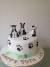 Pink Paw Print Cake