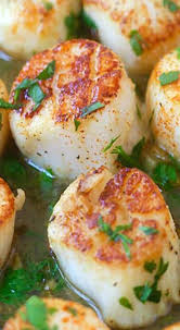 Garlic Scallops Scallop Recipes Shrimp And Scallop Recipes Food
