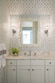 Stylish contemporary powder room is covered in la palma hollywood wallpaper lined with green powder room with gold and black chevron print wallpaper brings a contemporary finish to a brown. Powder Room Wallpaper Neelam Interiors