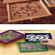 Bits and pieces adjustable puzzle tableau. Bits And Pieces Adjustable Puzzle Tableau Folding Puzzle Accessories Table Portable Table With Wheels For Easy Transport Tilts Amazon De Toys Games