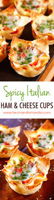 Bake up a batch for your hungry game watchers. Spicy Italian Ham Cheese Cups Easy Appetizers For A Crowd