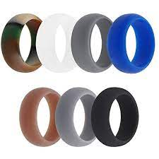 Silicone Ring Rings For Man 7 Pack Jnsa Silicone Wedding Rings For Men Male Boy Rubber Gel Ring For Mens Wedding Rings Silicone Wedding Rings Rings For Men