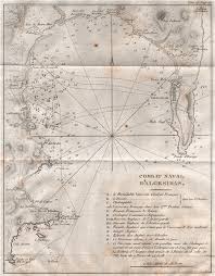 Details About Naval Battle Of Algeciras 1801 Gibraltar Spain 1821 Old Antique Map Chart