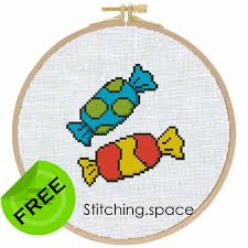 Fish cross stitch pattern for instant download. Free The Free Cross Stitch Pattern Candies In Modern Style It Can Be Used For Gift Or Cloth Decor Simple Cross Stitch Pattern For Beginners It Is Suitable For Hoop Art Crossstitchpatternsjs